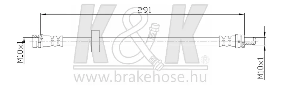 Тормозной шланг K&K FT2506
