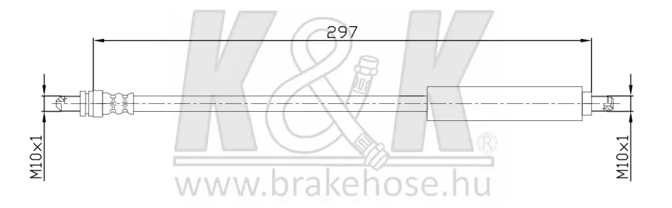 Тормозной шланг K&K FT2518