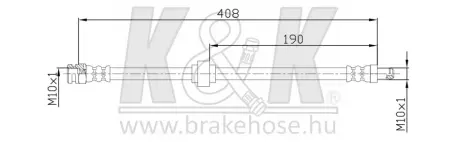 Гальмівний шланг K&K FT2805