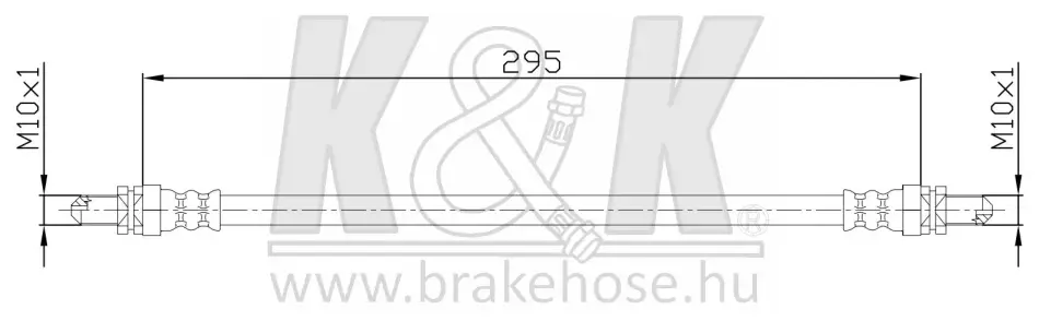 Тормозной шланг K&K FT3254