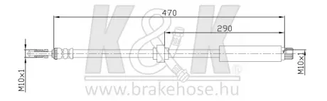 Гальмівний шланг K&K FT3258