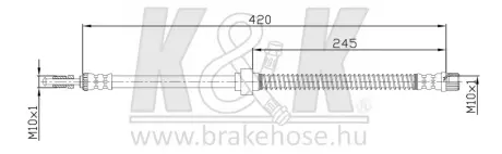 Гальмівний шланг K&K FT3261