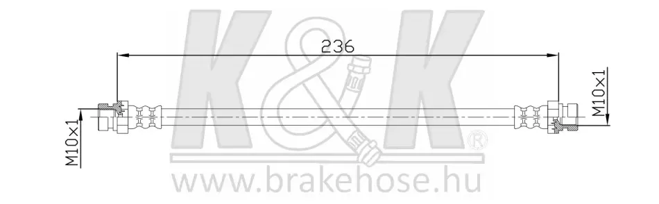Гальмівний шланг K&K FT3703 (фото 1)