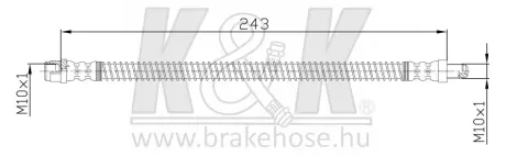 Гальмівний шланг K&K FT4084