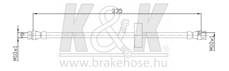 Гальмівний шланг K&K FT4090 (фото 1)