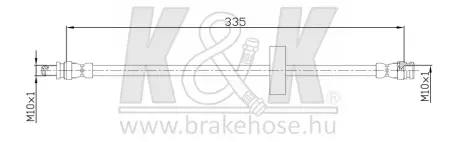 Гальмівний шланг K&K FT4090