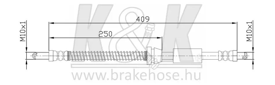 Тормозной шланг K&K FT4670