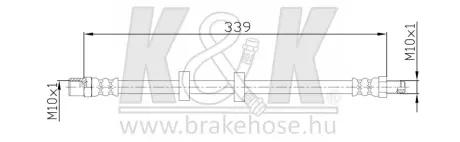 Гальмівний шланг K&K FT4685