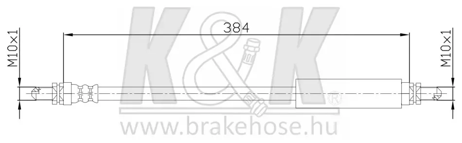 Тормозной шланг K&K FT4700