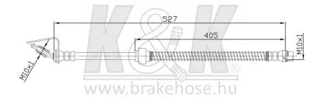 Гальмівний шланг K&K FT4761