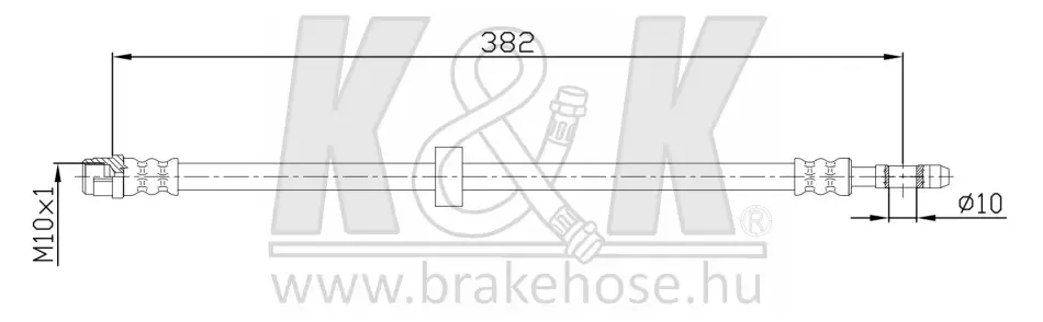 Тормозной шланг K&K FT4772