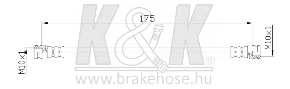 Тормозной шланг K&K FT4799