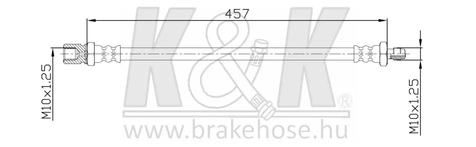 Тормозной шланг K&K FT7049