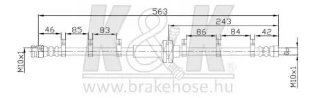 Гальмівний шланг K&K FT8400