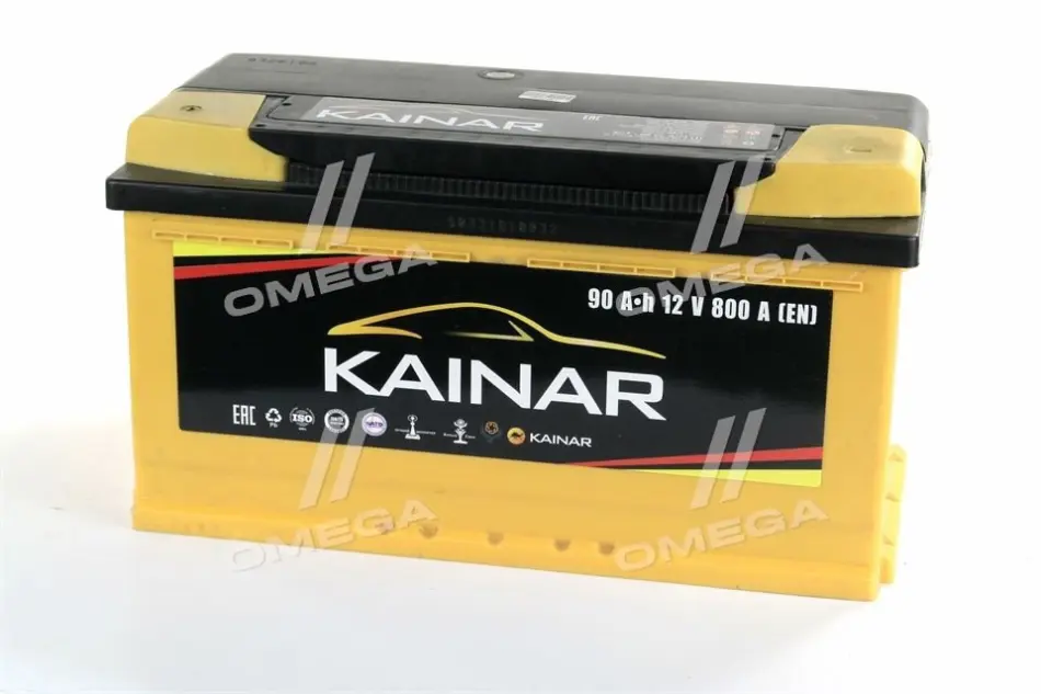 Аккумулятор 90Ah-12v KAINAR Standart+ (353х175х190),L,EN800 Kainar 0902611120ЖЧ (фото 1)