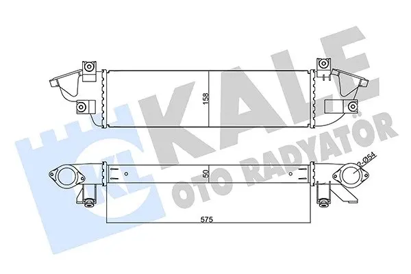 Радиатор интеркулера KALE OTO RADYATOR 355670
