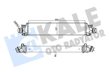 Радіатор інтеркулера KALE OTO RADYATOR 355940