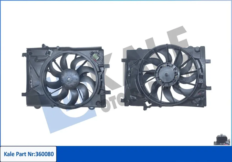 KALE CHEVROLET Вентилятор радіатора (з дифузором) AVEO 1.2, 1.4 11- KALE OTO RADYATOR 360080 (фото 1)