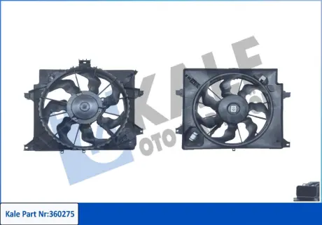 KALE HYUNDAI Вентилятор радіатора (з дифузором) i30 11-, KIA KALE OTO RADYATOR 360275