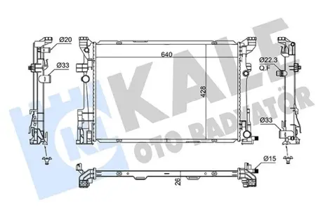 Радиатор охлаждения двигателя KALE OTO RADYATOR 362885 Infiniti QX