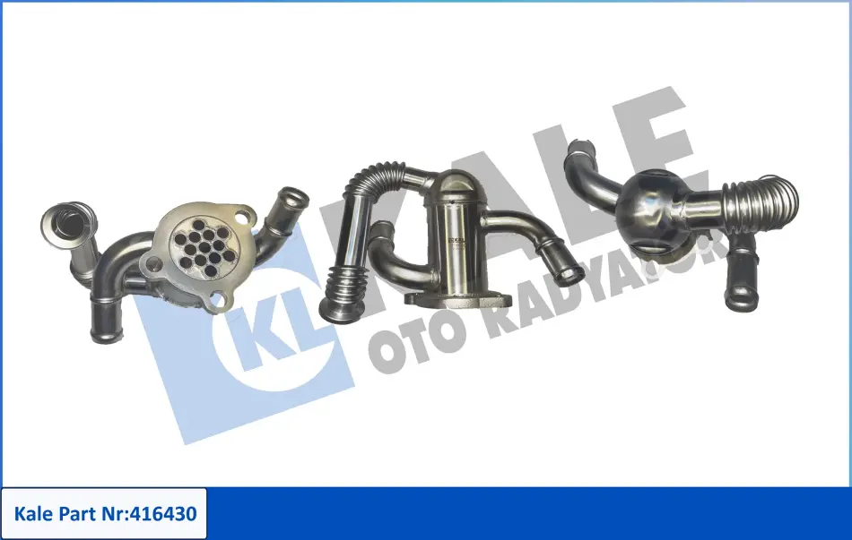 KALE FIAT Радіатор системи рециркуляції ВГ DOBLO 04-, OPEL, ALFA ROMEO KALE OTO RADYATOR 416430 (фото 1)