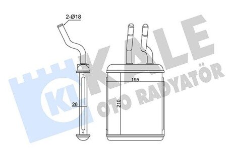 Радиатор печки (отопителя) kale oto radyator 358560