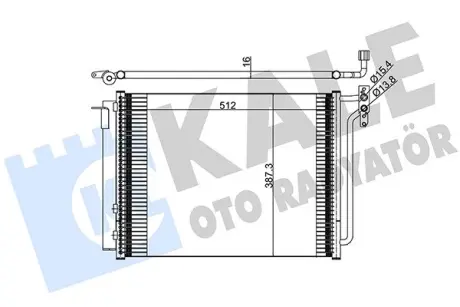 KALE BMW Радиатор кондиционера X5 E53 00- KALE OTO RADYATOR 390900