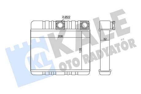 Радиатор печки (отопителя) kale oto radyator 352080