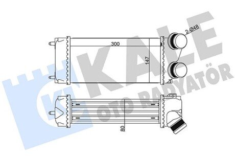 KALE CITROEN C4 I,Grand Picasso,Peugeot 307 1.6HDI 04- kale oto radyator 344000