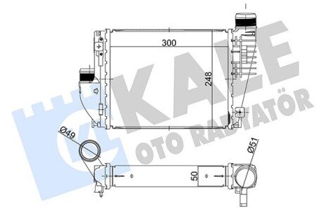 Радіатор інтеркулера kale oto radyator 358705 на Ситроен Джампи