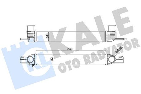 KALE CITROEN Nemo,Fiat Fiorino,Qubo,Peugeot Bipper 1.3/1.4HDI 08- kale oto radyator 344300 на Фиат Фиорино