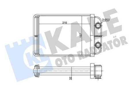 Радиатор печки (отопителя) kale oto radyator 346350