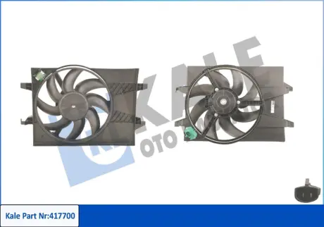 KALE FORD Вентилятор радиатора C-Max,Fiesta V,Focus II 1.4/1.6 01- KALE OTO RADYATOR 417700