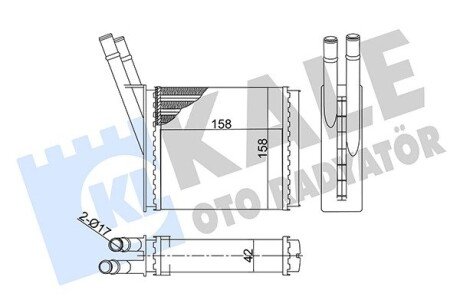 Радіатор пічки (опалювача) kale oto radyator 358565