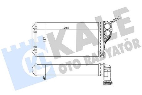 Радиатор печки (отопителя) kale oto radyator 346310