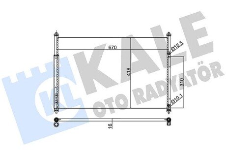 KALE SUZIKI Радиатор кондиционера Grand Vitara II 1.6/3.2 05- kale oto radyator 383000