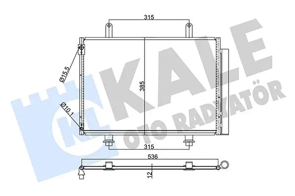KALE SUZIKI Радиатор кондиционера Swift IV 10- KALE OTO RADYATOR 350640