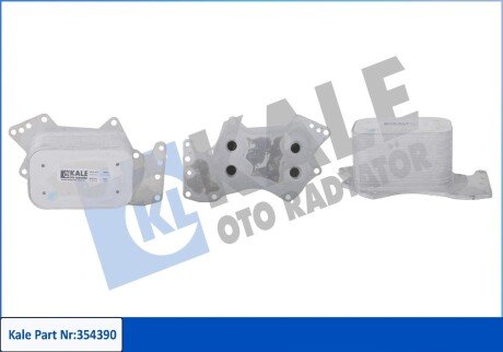 KALE VW Масляный радиатор Audi A4/5/6,Q5/7,Touareg 07- kale oto radyator 354390