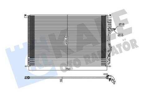 KALE VW Радиатор кондиционера Audi A8 02- kale oto radyator 342940 на Мерседес M-Class/GLE-Class w166