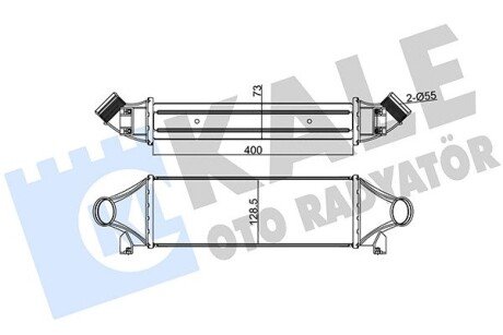 Радиатор интеркулера kale oto radyator 126200 на Форд Transit