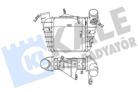 Радиатор интеркулера kale oto radyator 342300 на Сеат Кордоба