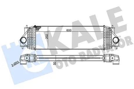 Радіатор інтеркулера KALE OTO RADYATOR 342365