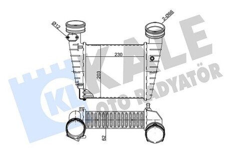 Радиатор интеркулера kale oto radyator 342375