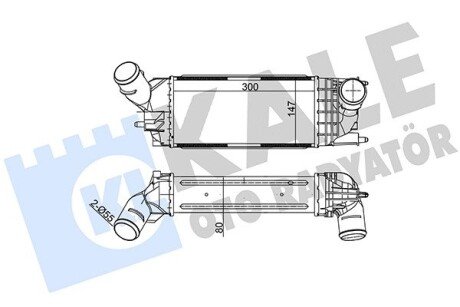 Радиатор интеркулера kale oto radyator 343900 на Ситроен С5 х7