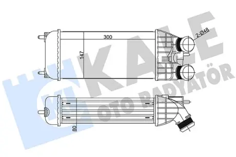 Радіатор інтеркулера KALE OTO RADYATOR 344600