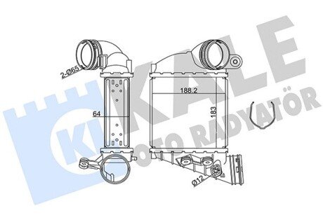 Радиатор интеркулера kale oto radyator 344770