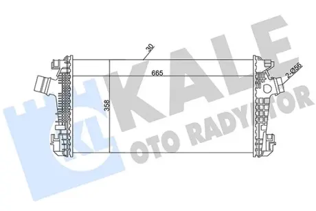 Радіатор інтеркулера KALE OTO RADYATOR 344900