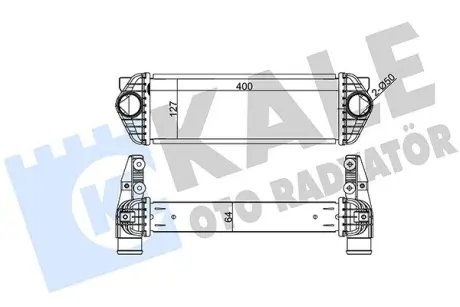 Радіатор інтеркулера KALE OTO RADYATOR 344920