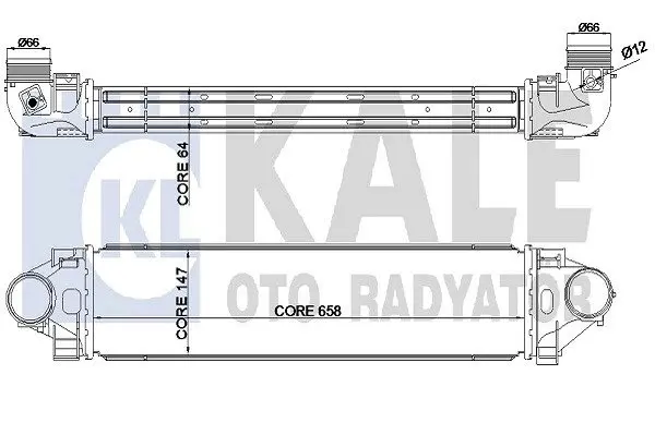 Радіатор інтеркулера KALE OTO RADYATOR 344930 (фото 1)