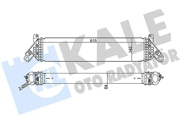 Радіатор інтеркулера KALE OTO RADYATOR 344960 (фото 1)